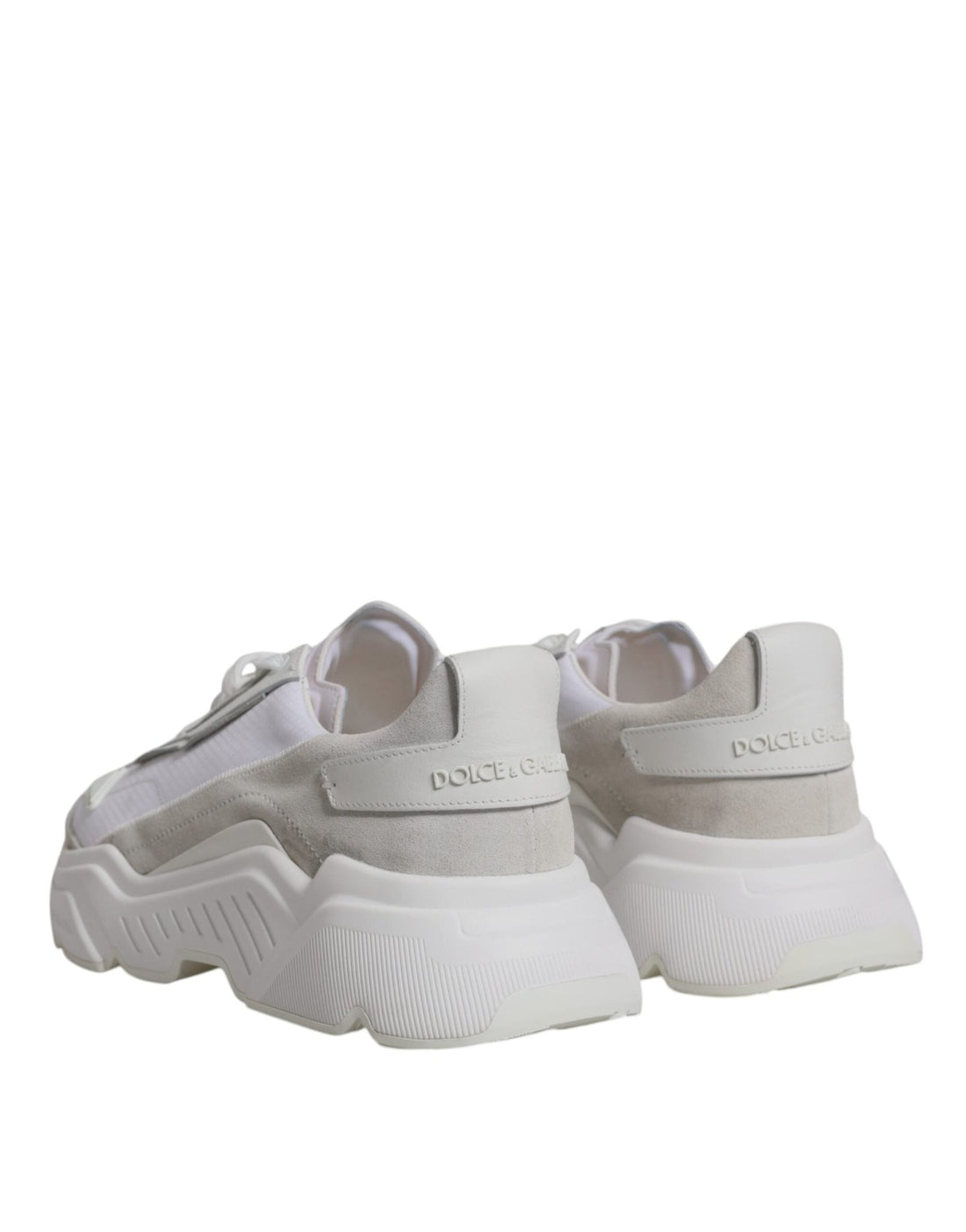 Dolce & Gabbana White Leather Daymaster Low Top Sneaker Shoes - RIMODA