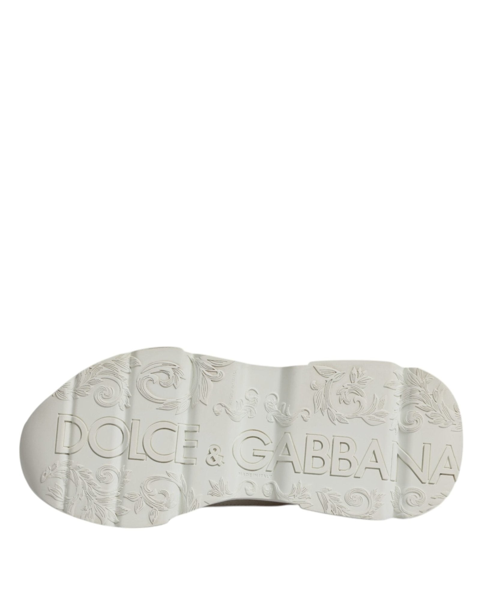 Dolce & Gabbana White Leather Daymaster Low Top Sneaker Shoes - RIMODA