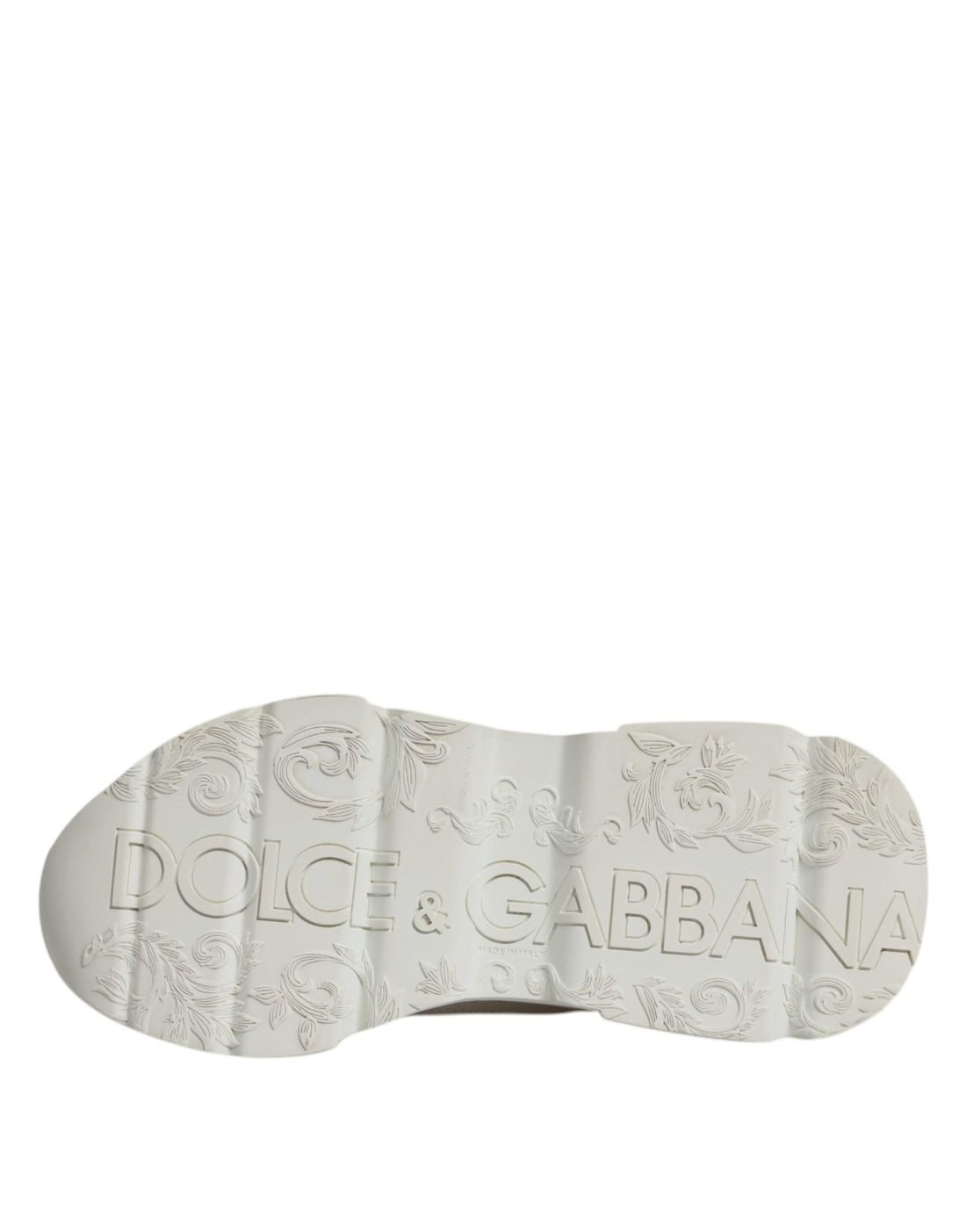 Dolce & Gabbana White Leather Daymaster Low Top Sneaker Shoes - RIMODA