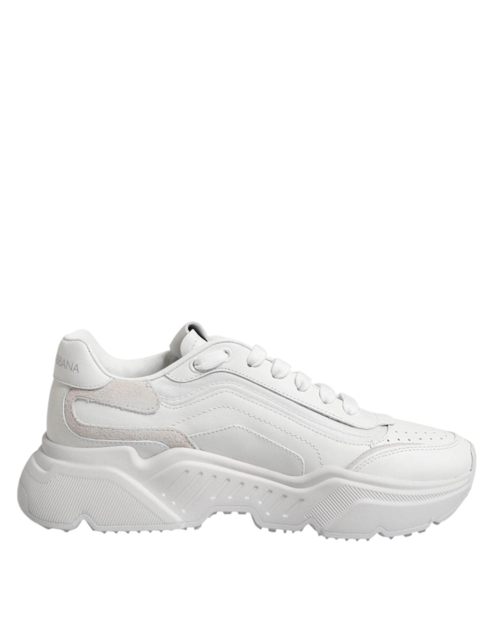 Dolce & Gabbana White Leather Daymaster Low Top Sneakers Shoes - RIMODA