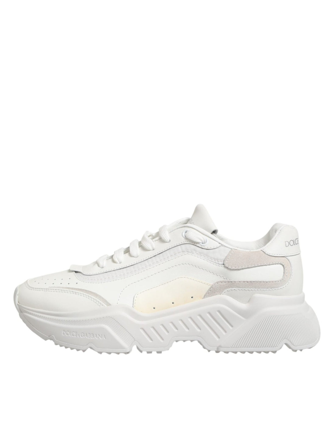 Dolce & Gabbana White Leather Daymaster Low Top Sneakers Shoes - RIMODA