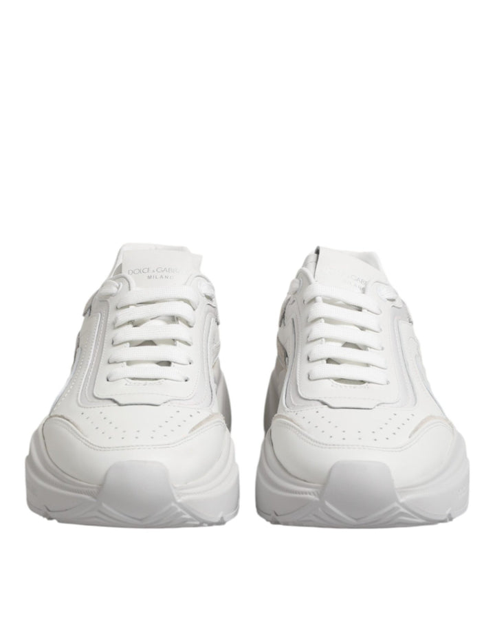 Dolce & Gabbana White Leather Daymaster Low Top Sneakers Shoes - RIMODA