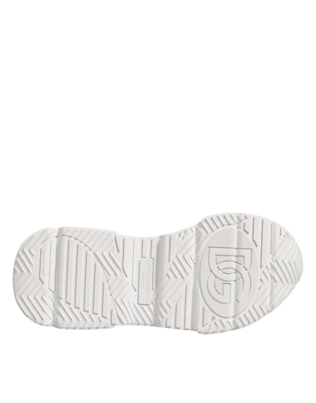 Dolce & Gabbana White Leather Daymaster Low Top Sneakers Shoes - RIMODA