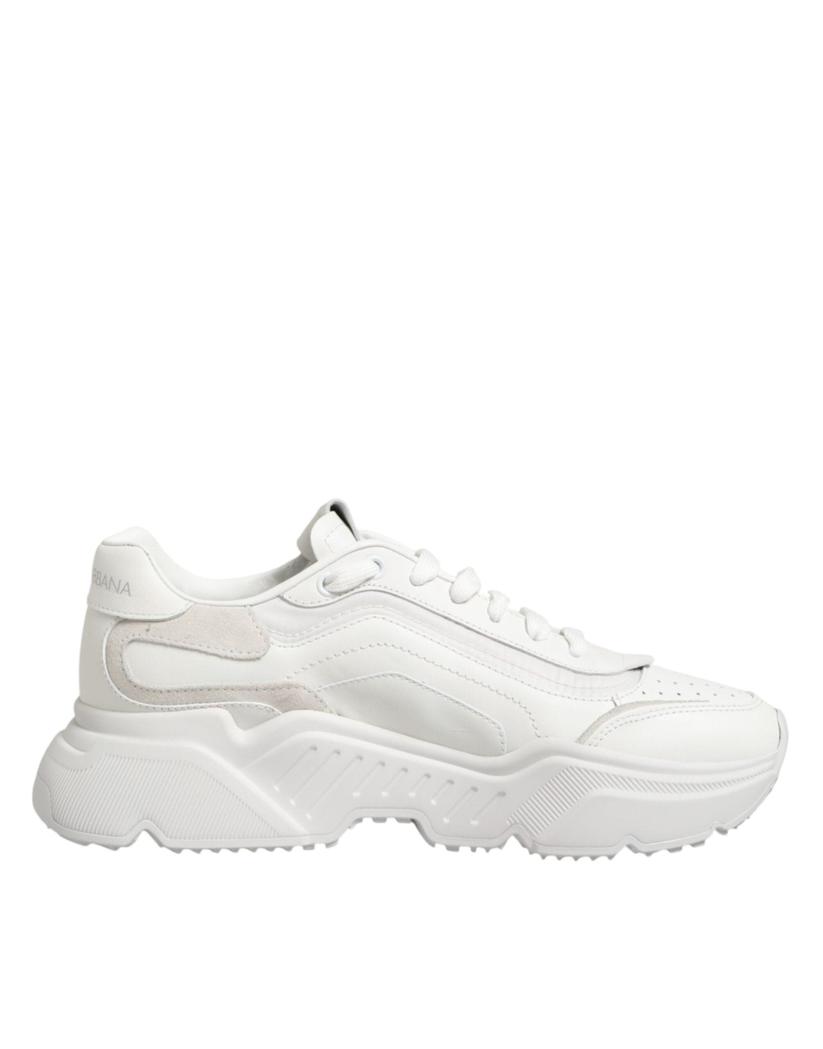 Dolce & Gabbana White Leather Daymaster Low Top Sneakers Shoes - RIMODA