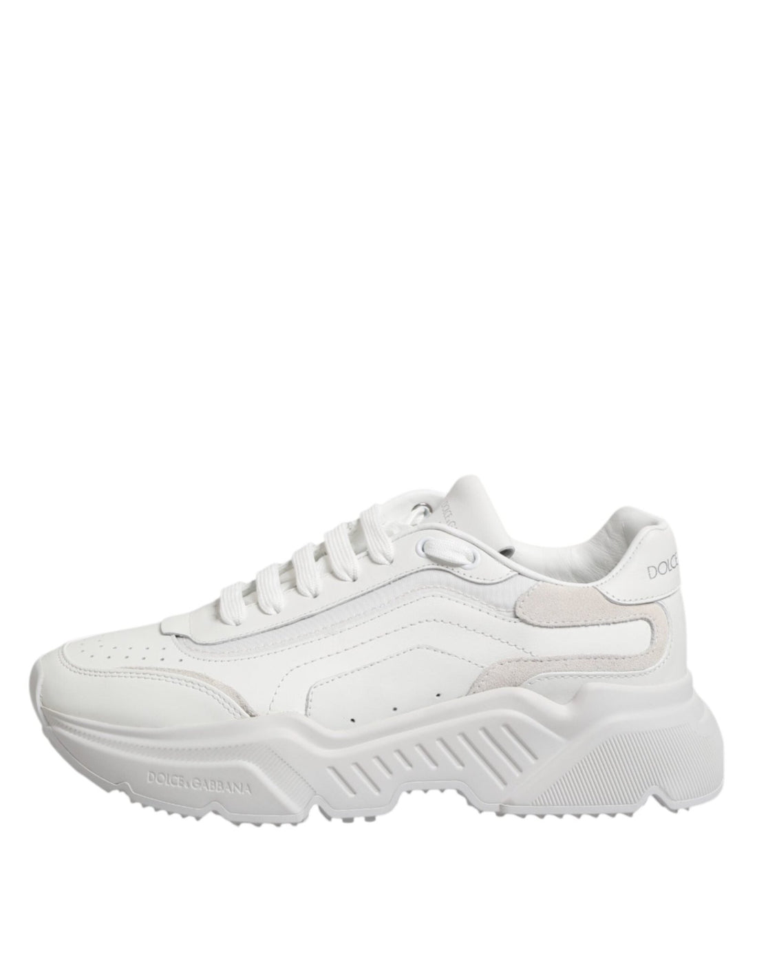 Dolce & Gabbana White Leather Daymaster Low Top Sneakers Shoes - RIMODA