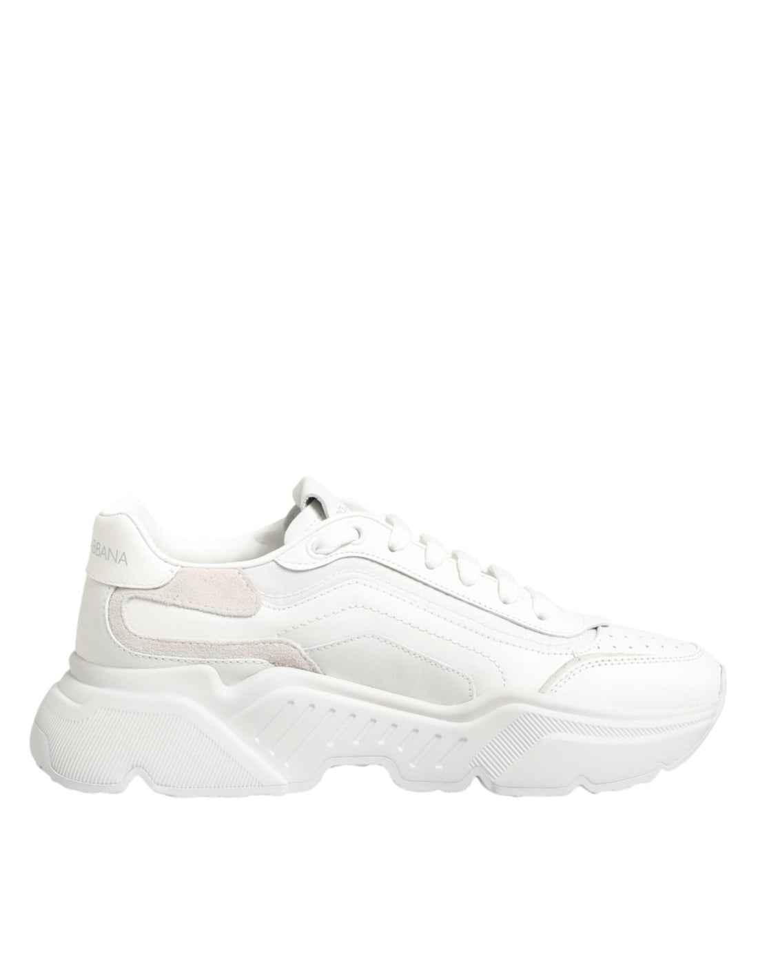 Dolce & Gabbana White Leather Daymaster Low Top Sneakers Shoes - RIMODA