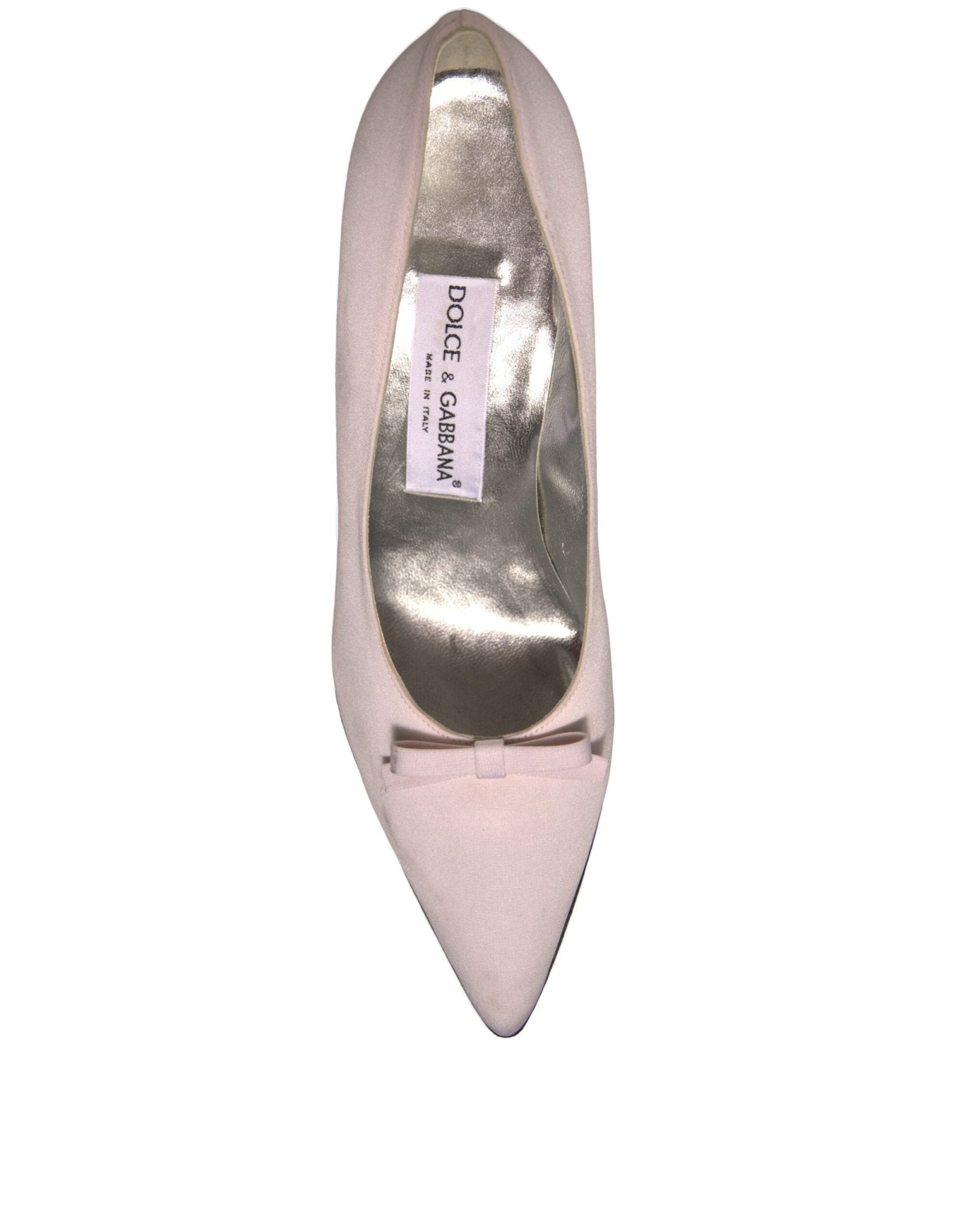 Dolce & Gabbana White Leather High Heels Women Pumps Shoes - RIMODA