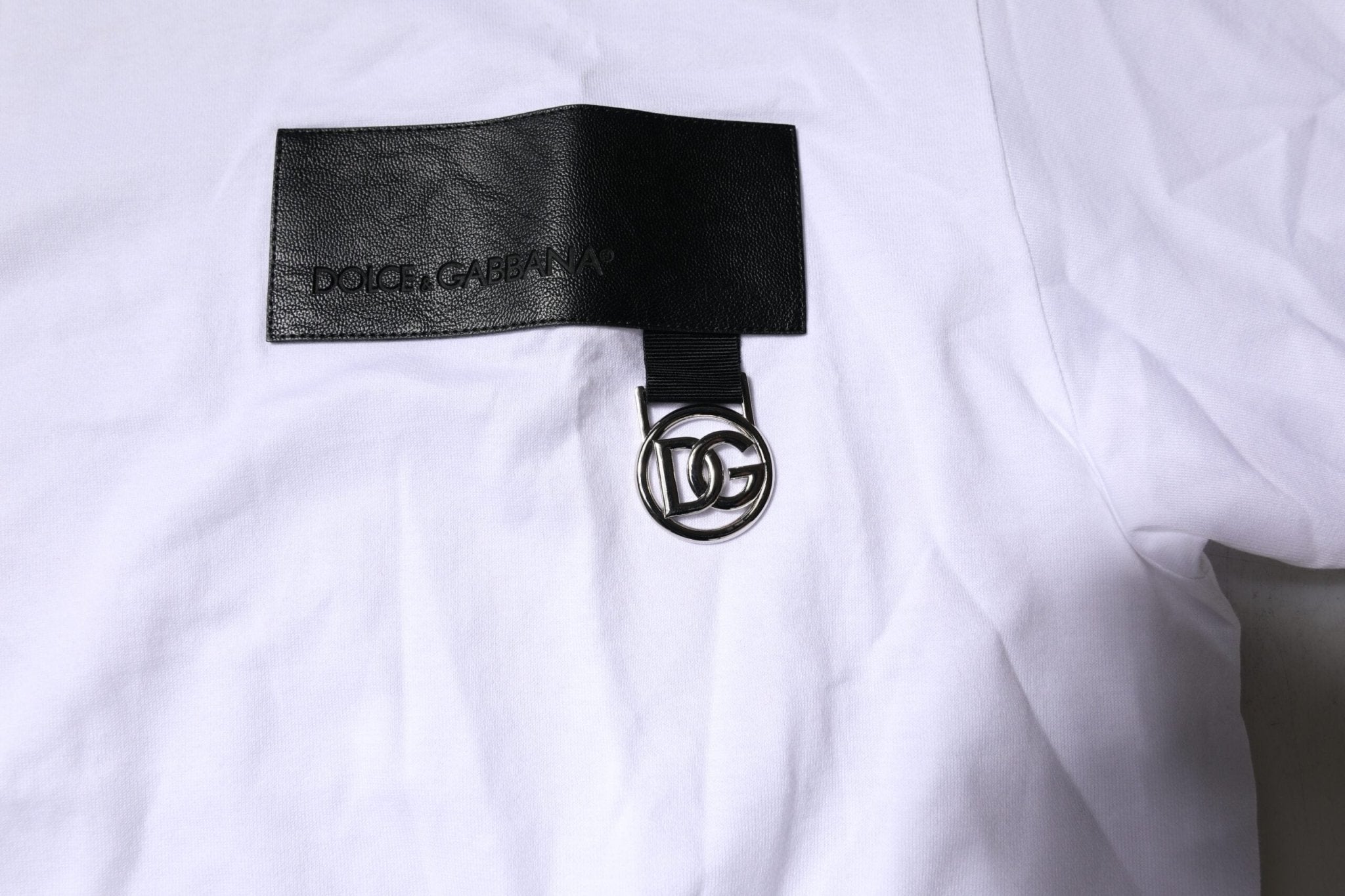Dolce & Gabbana White Logo Crew Neck Short Sleeves T-shirt - RIMODA