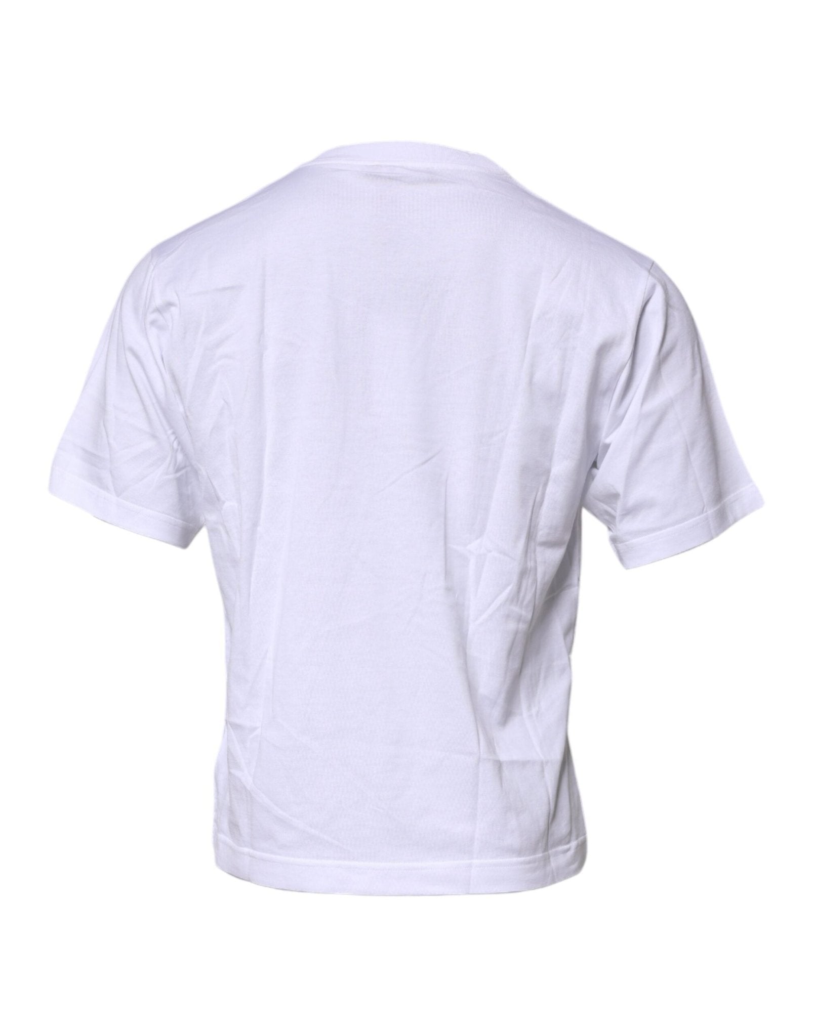 Dolce & Gabbana White Logo Crew Neck Short Sleeves T-shirt - RIMODA