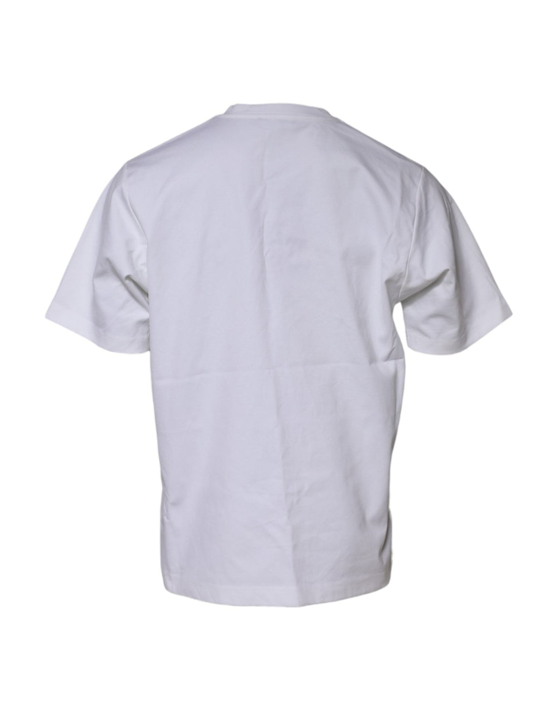 Dolce & Gabbana White Logo Embellish Short Sleeves T-shirt - RIMODA