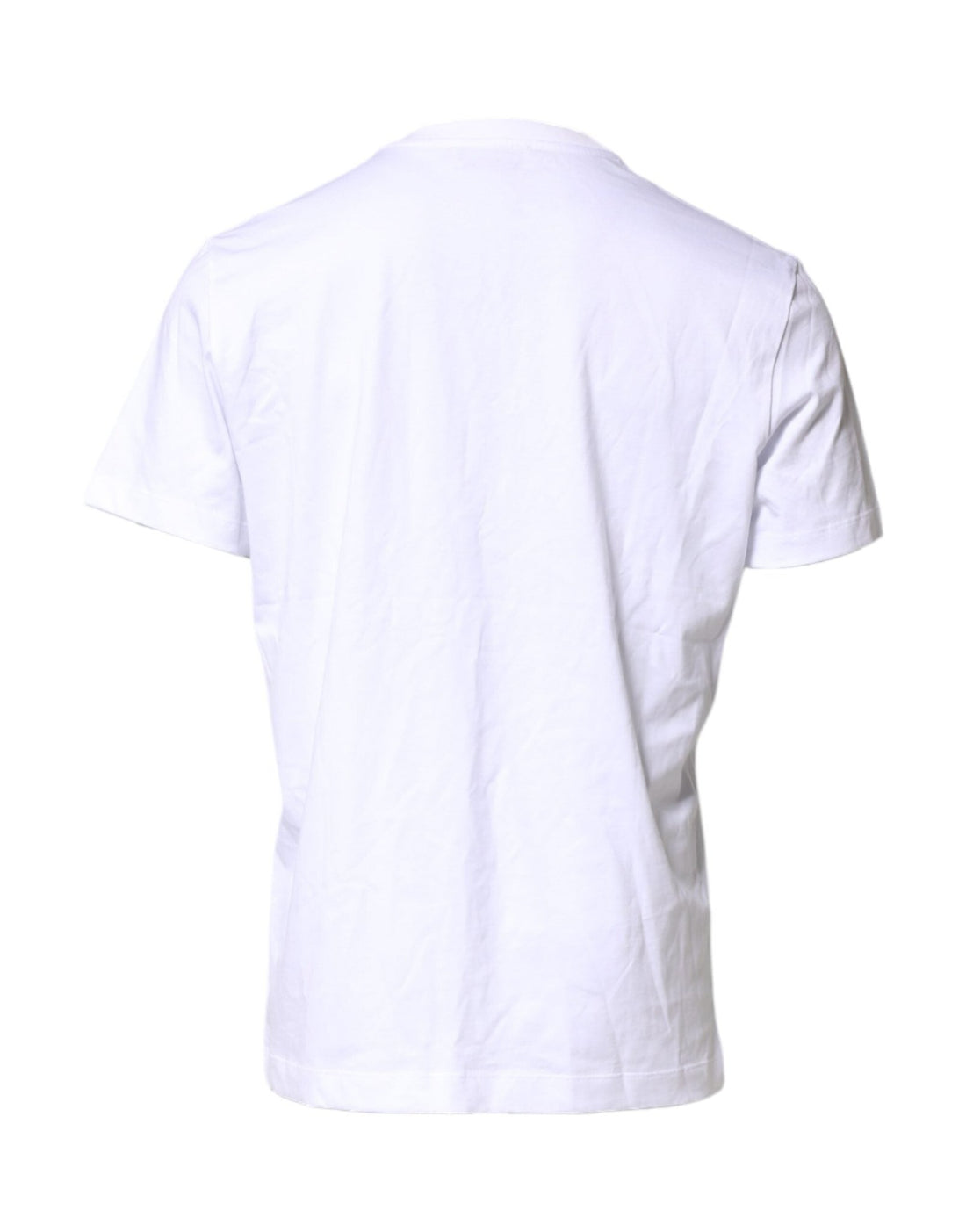 Dolce & Gabbana White Logo Embroidery Crew Neck T-shirt - RIMODA