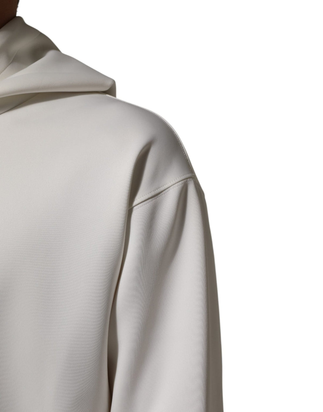 Dolce & Gabbana White Logo Hooded Men Sweatshirt Sweater - RIMODA