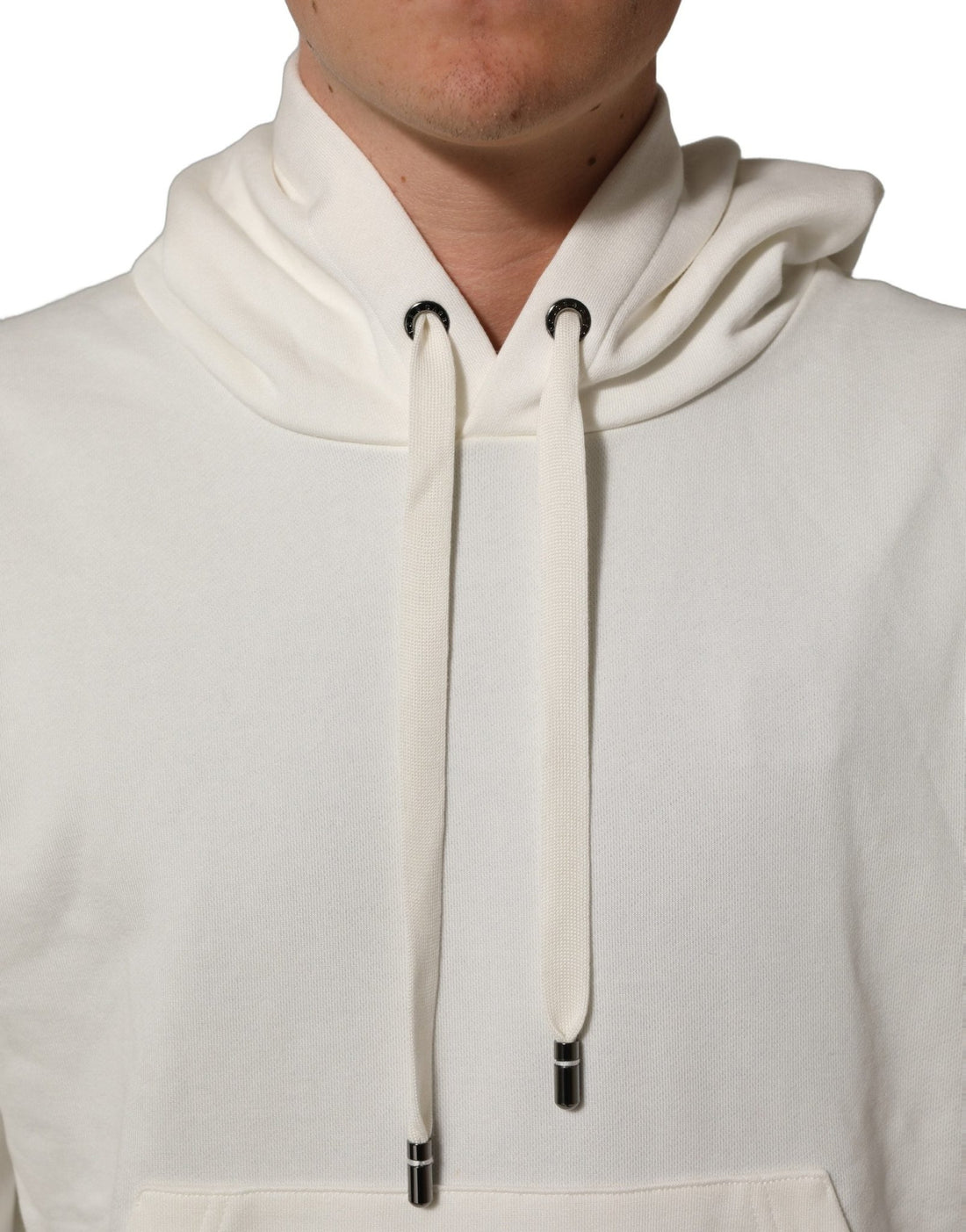 Dolce & Gabbana White Logo Hooded PulloverSweatshirt Sweater - RIMODA