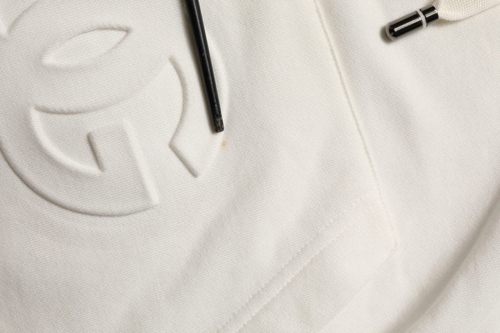 Dolce & Gabbana White Logo Hooded PulloverSweatshirt Sweater - RIMODA
