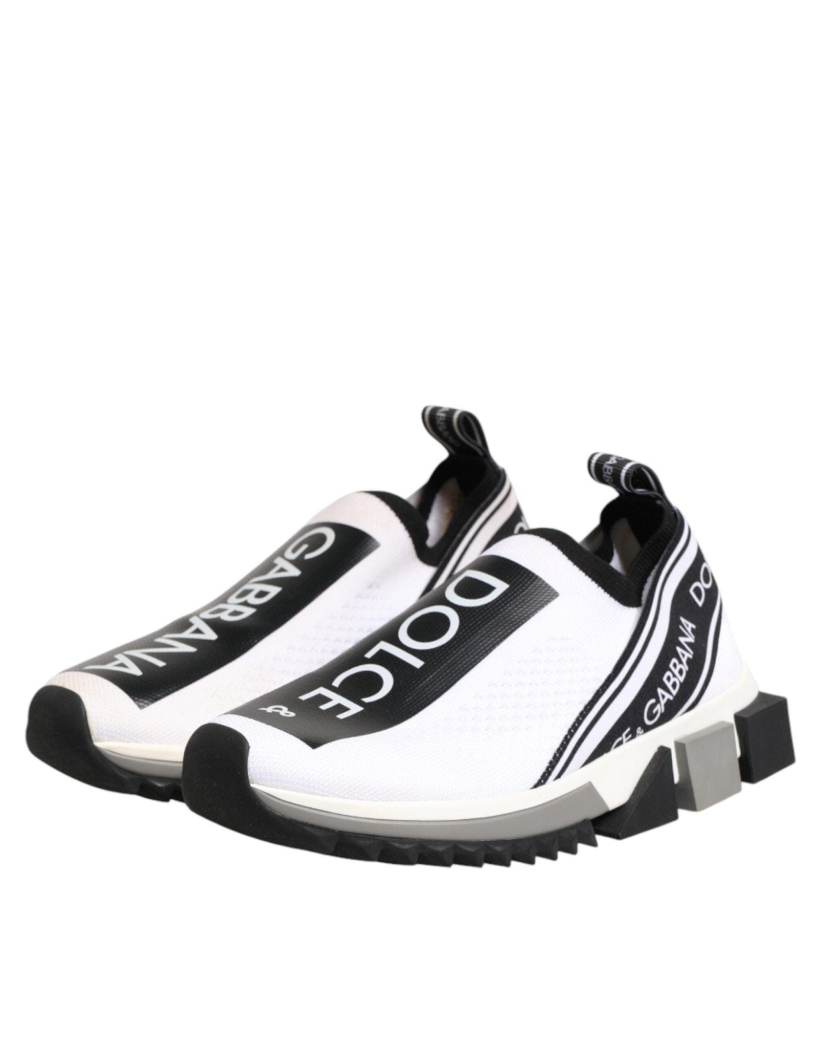 Dolce & Gabbana White Logo Low Top Sorrento Sneakers Shoes - RIMODA
