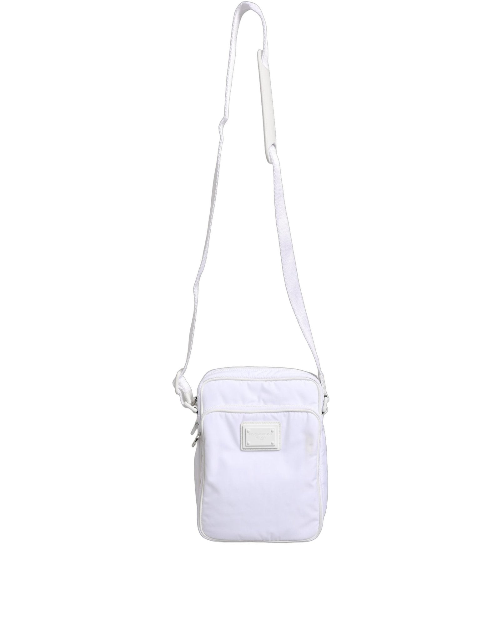 Dolce & Gabbana White Logo Plaque Crossbody Shoulder Borse Men Bag - RIMODA