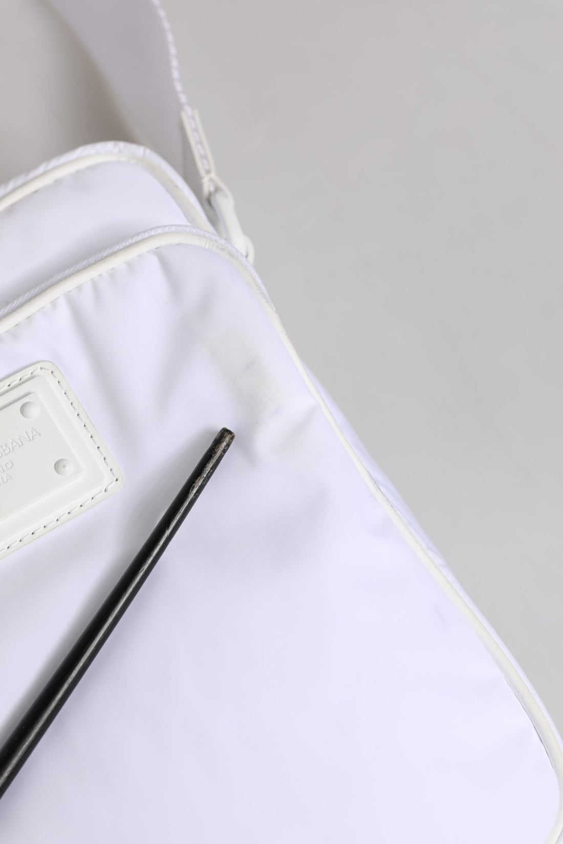 Dolce & Gabbana White Logo Plaque Crossbody Shoulder Borse Men Bag - RIMODA