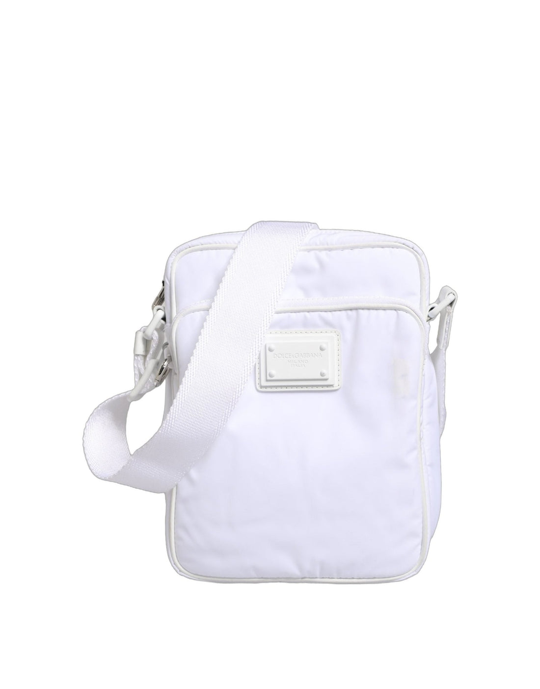 Dolce & Gabbana White Logo Plaque Crossbody Shoulder Borse Men Bag - RIMODA