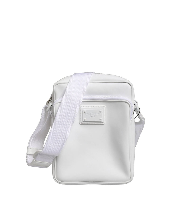 Dolce & Gabbana White Logo Plaque Crossbody Shoulder Borse Men Bag - RIMODA