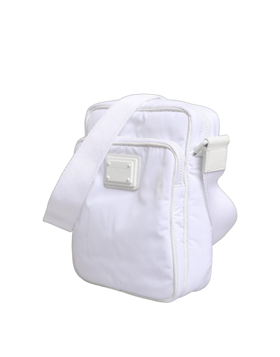 Dolce & Gabbana White Logo Plaque Crossbody Shoulder Borse Men Bag - RIMODA