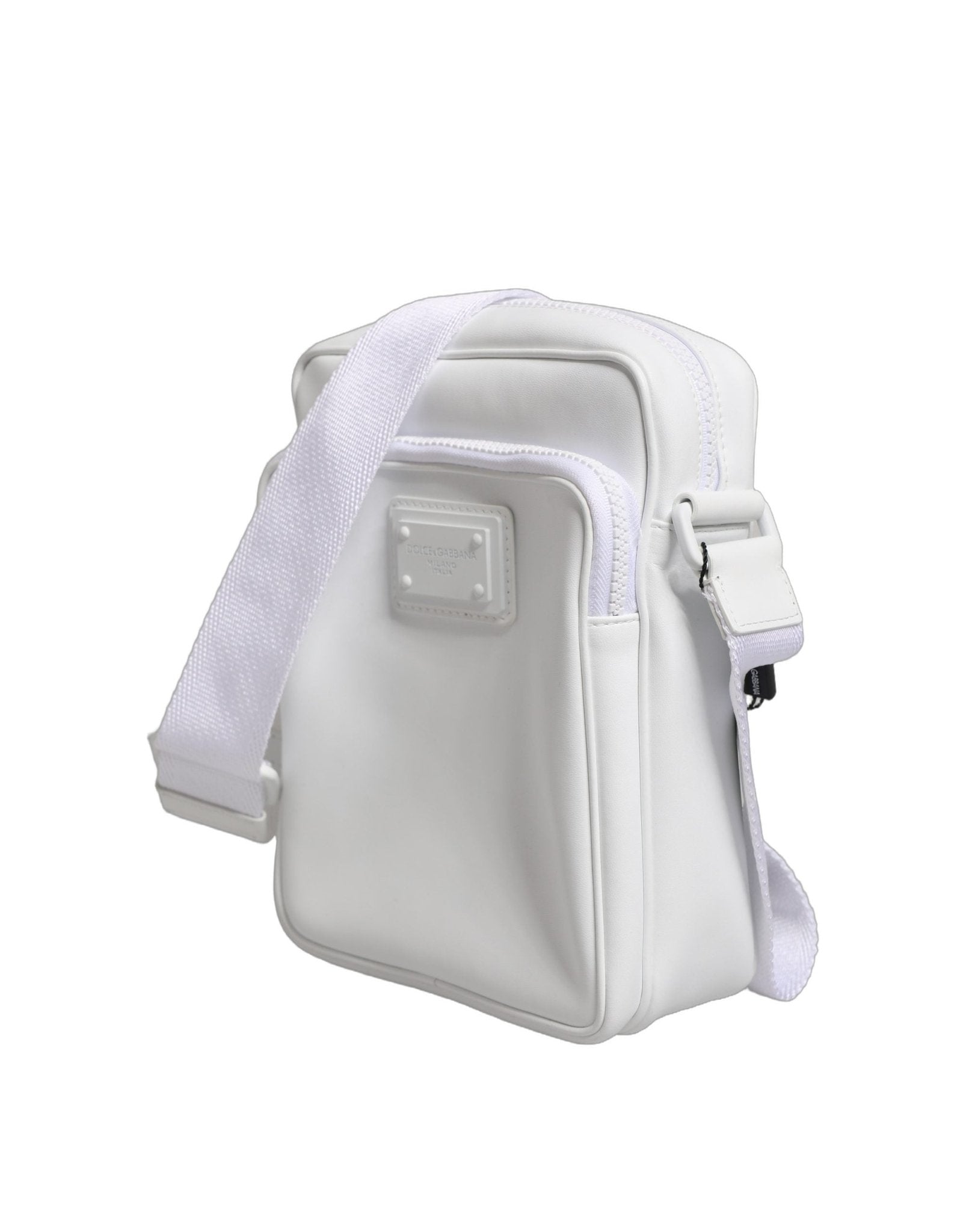 Dolce & Gabbana White Logo Plaque Crossbody Shoulder Borse Men Bag - RIMODA
