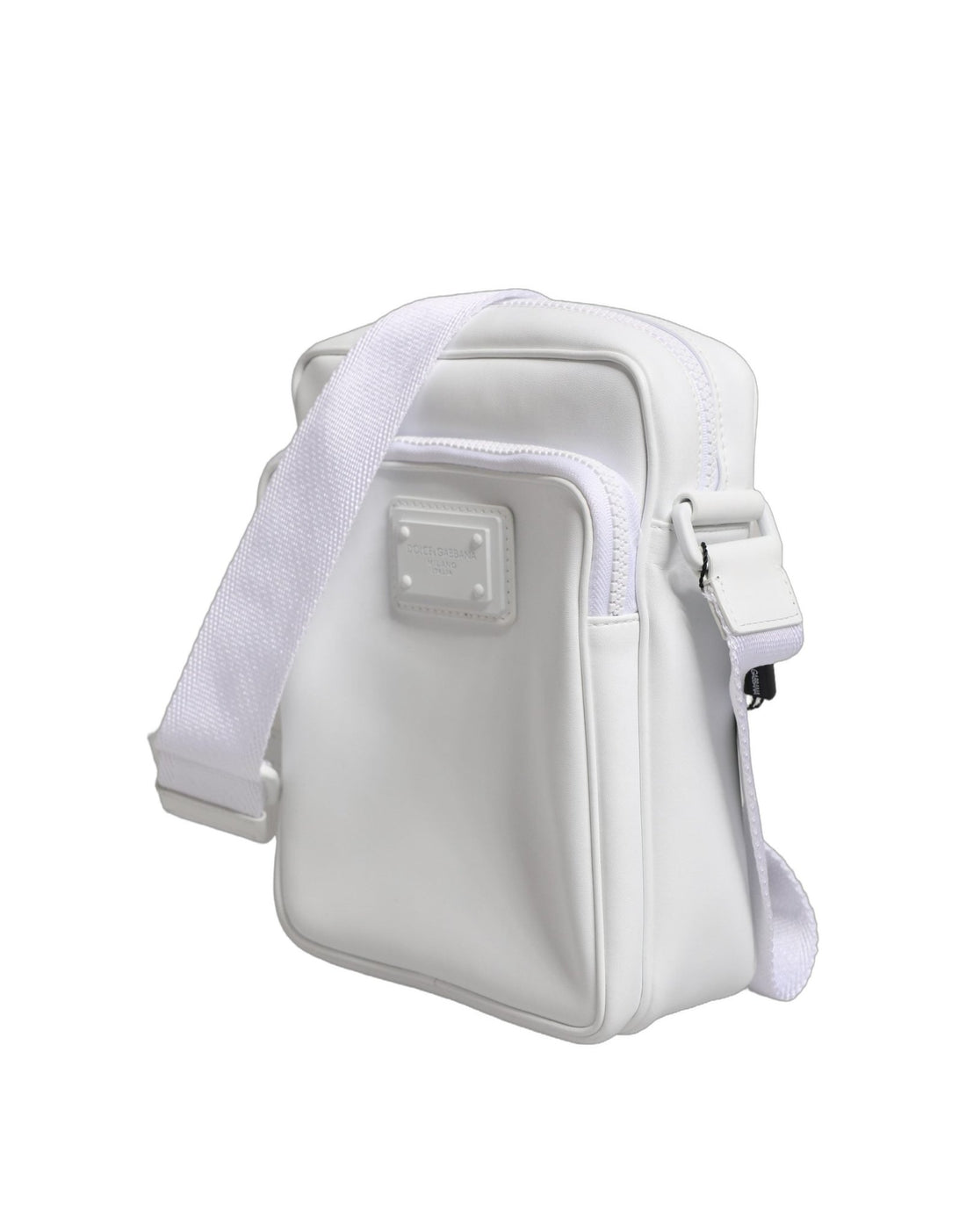 Dolce & Gabbana White Logo Plaque Crossbody Shoulder Borse Men Bag - RIMODA