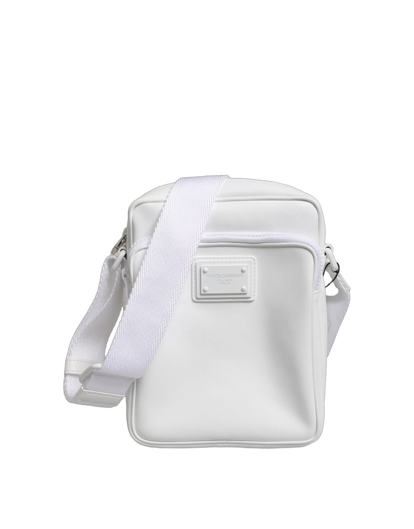 Dolce & Gabbana White Logo Plaque Crossbody Shoulder Borse Men Bag - RIMODA