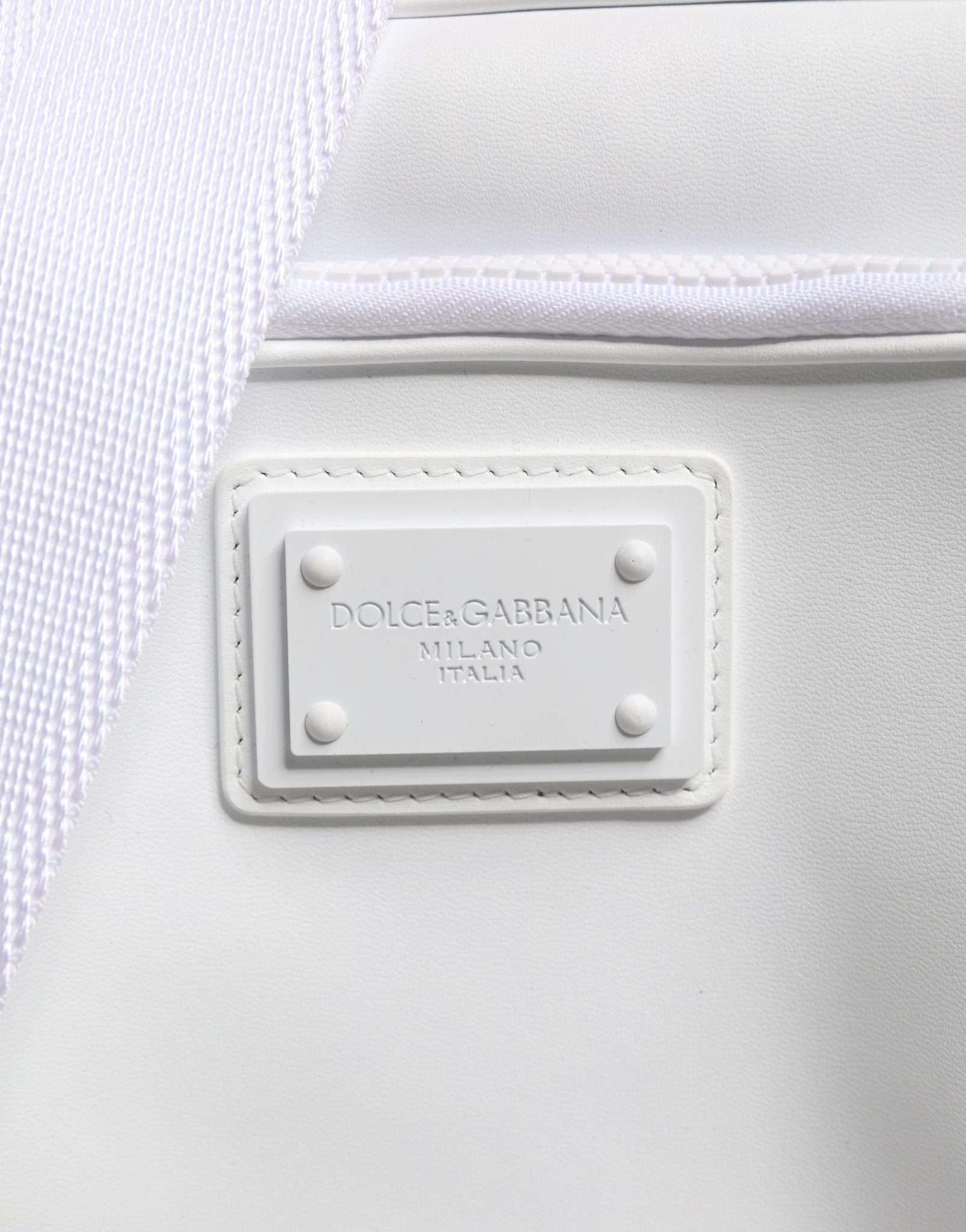 Dolce & Gabbana White Logo Plaque Crossbody Shoulder Borse Men Bag - RIMODA