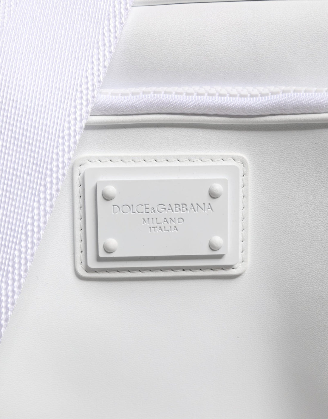 Dolce & Gabbana White Logo Plaque Crossbody Shoulder Borse Men Bag - RIMODA