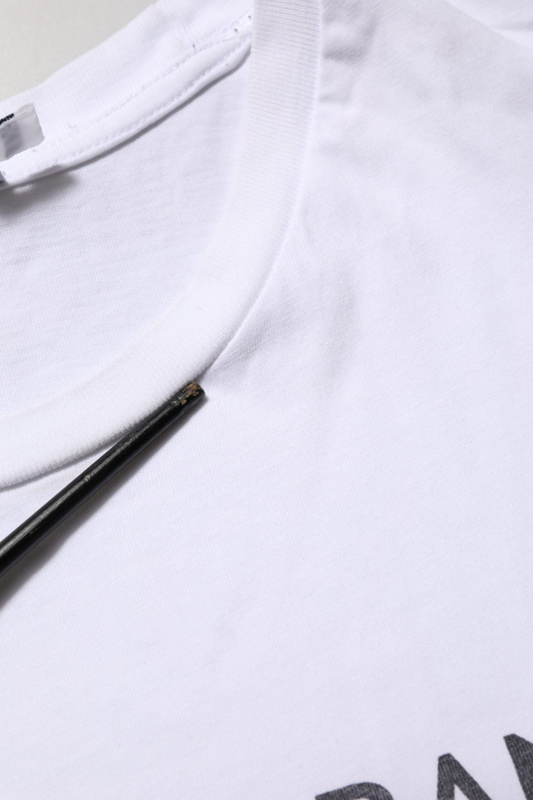 Dolce & Gabbana White Logo Print Cotton Crew Neck T-shirt - RIMODA