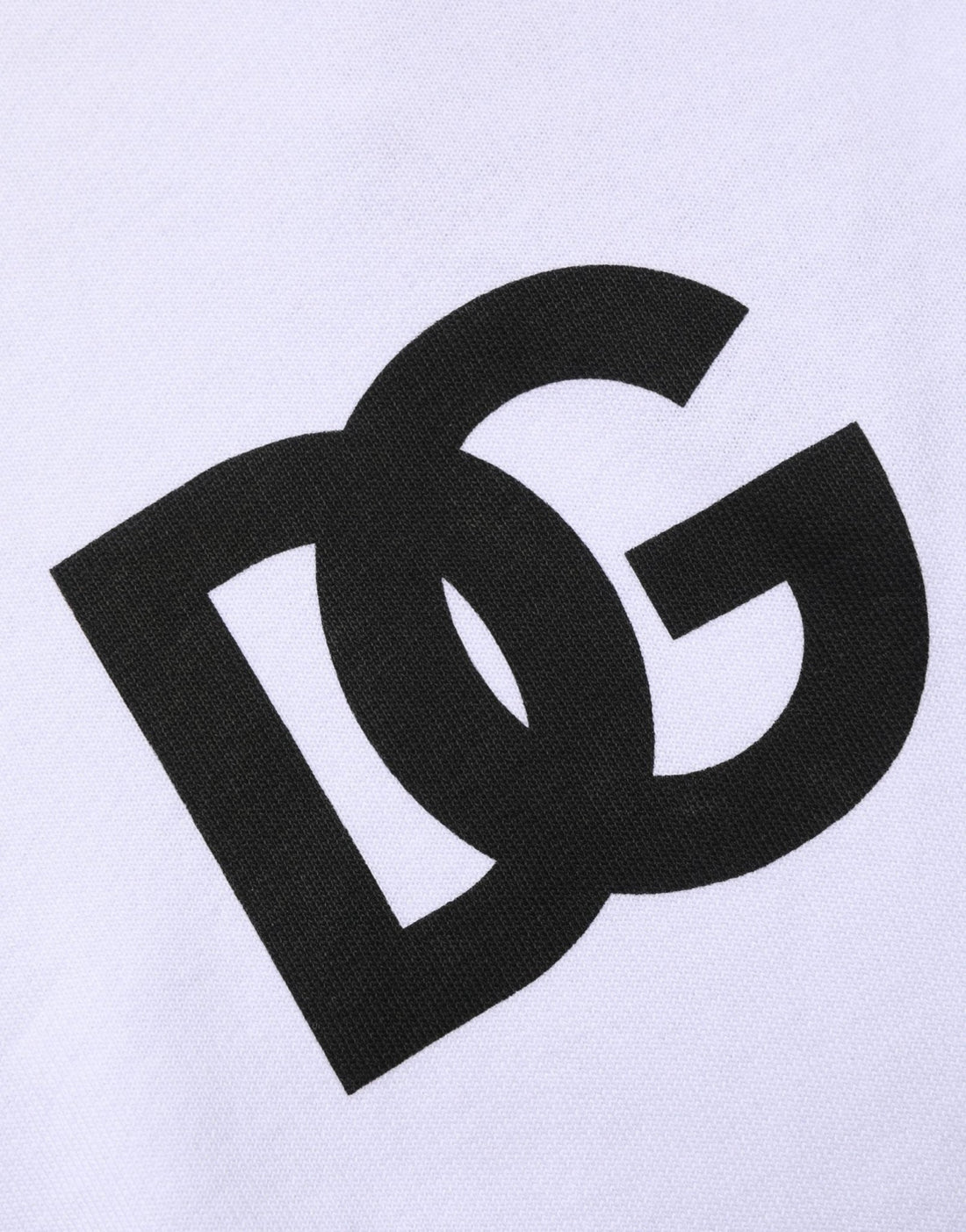Dolce & Gabbana White Logo Print Cotton Hooded Sweatshirt Sweater - RIMODA