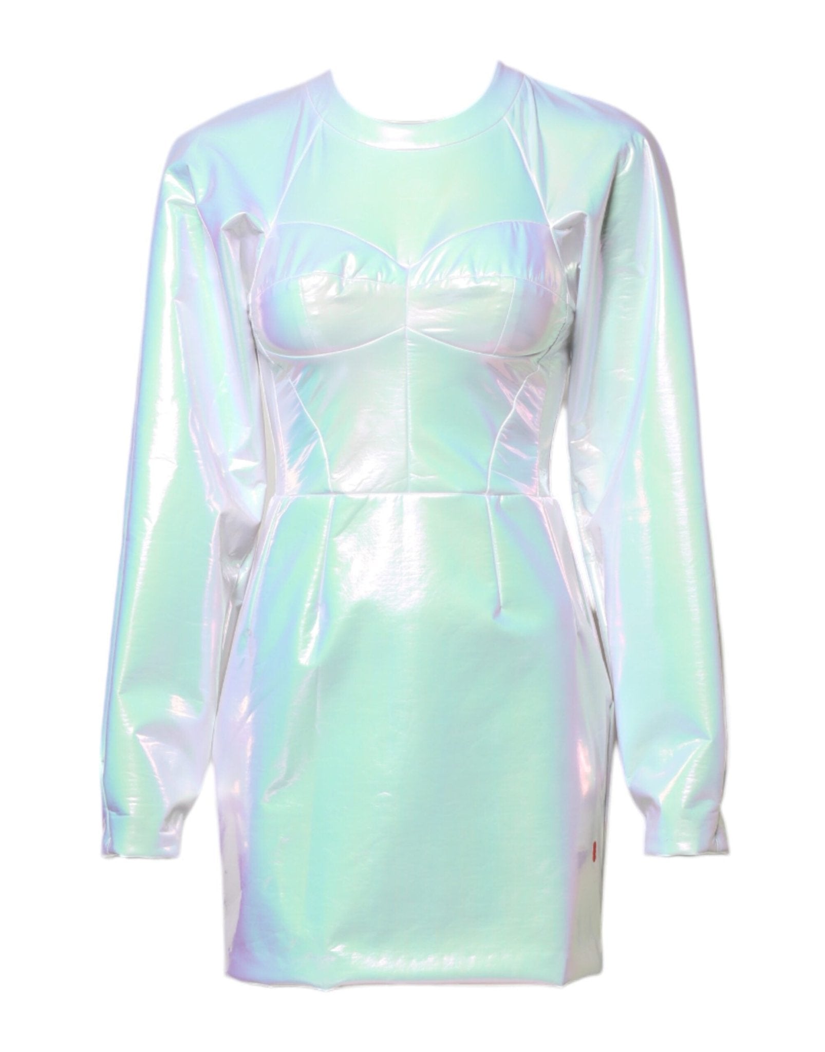 Dolce & Gabbana White Long Sleeves Bodycon Sheath Mini Dress - RIMODA