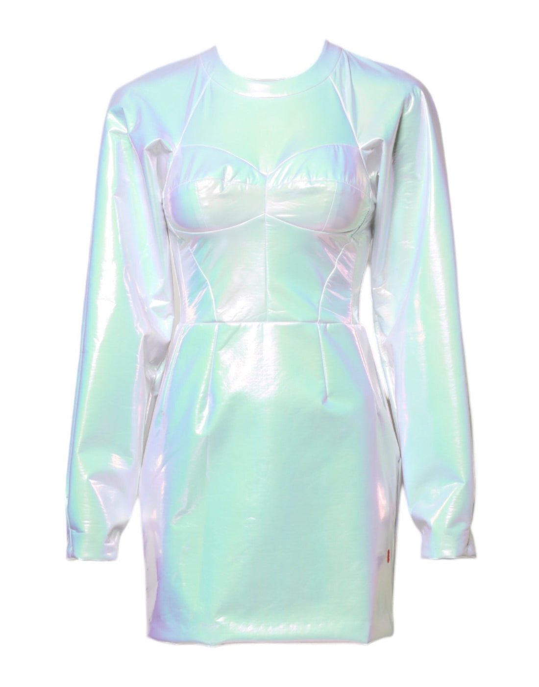 Dolce & Gabbana White Long Sleeves Bodycon Sheath Mini Dress - RIMODA