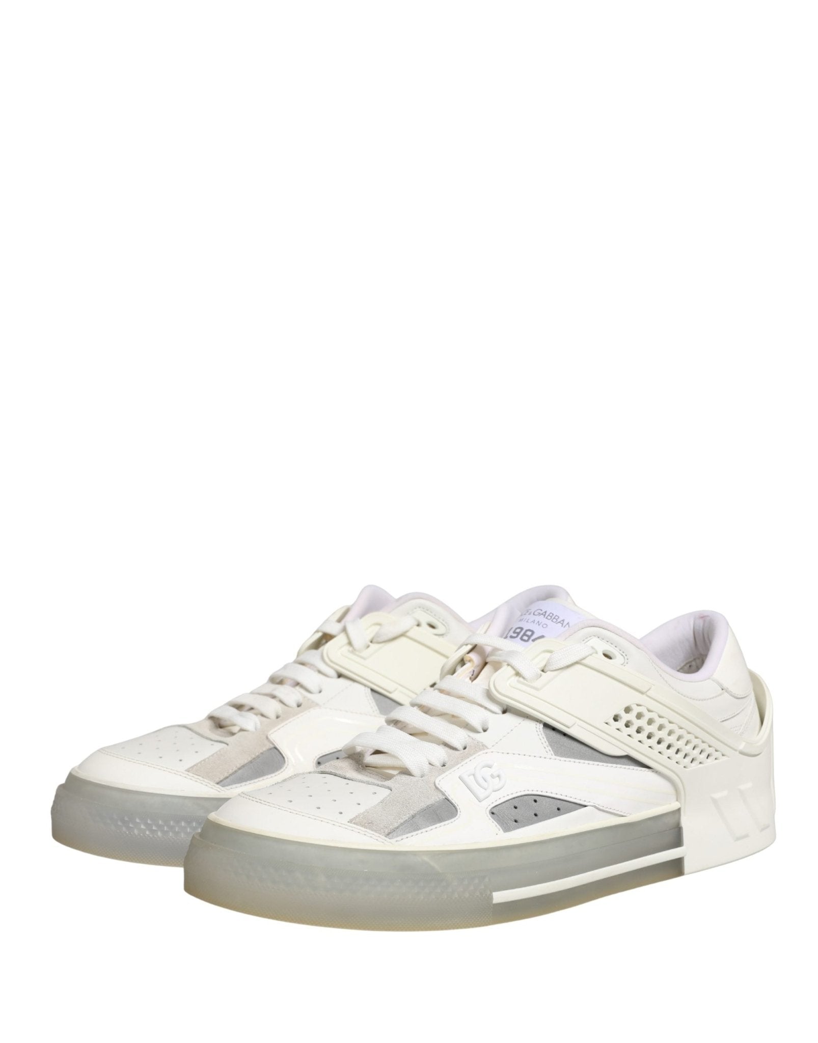 Dolce & Gabbana White Low Top Custom 2.Zero Sneakers Shoes - RIMODA