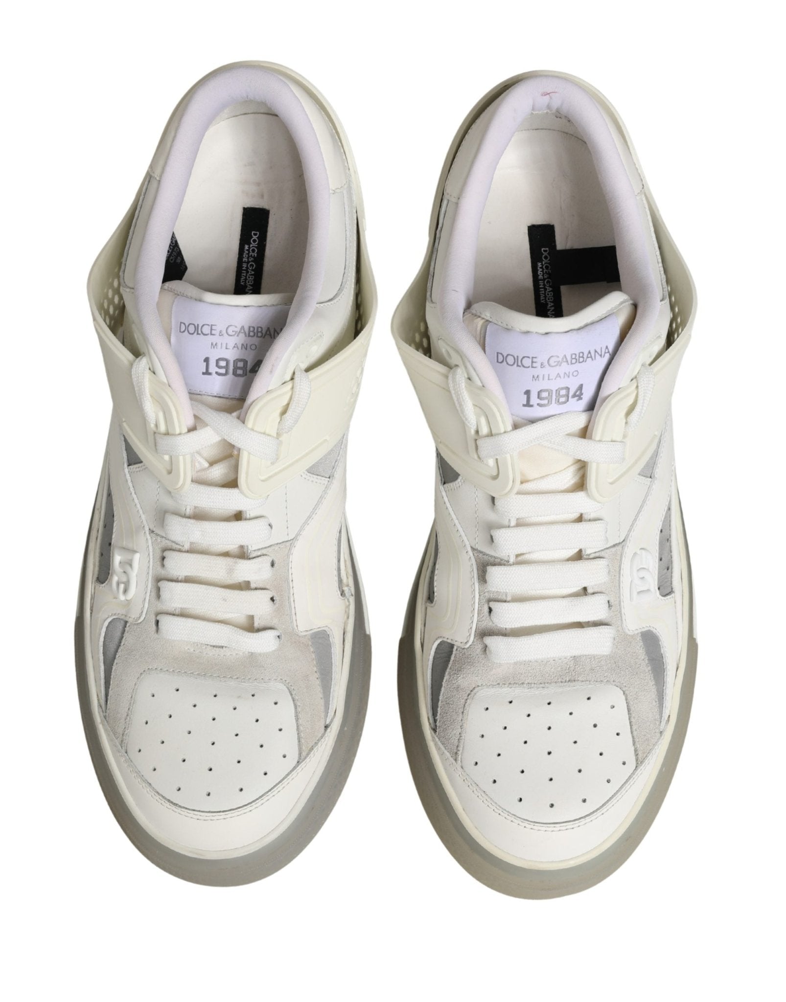Dolce & Gabbana White Low Top Custom 2.Zero Sneakers Shoes - RIMODA