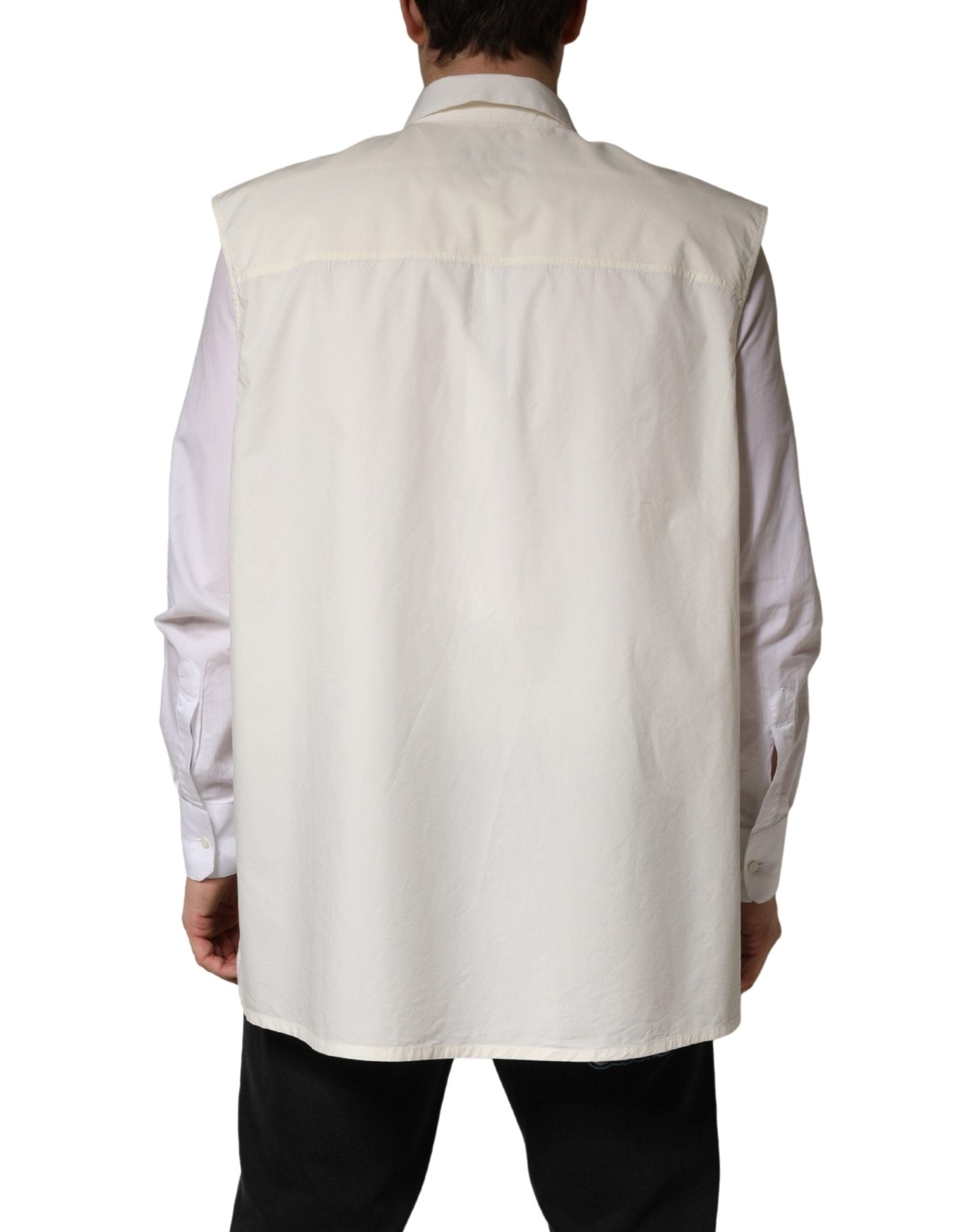 Dolce & Gabbana White MARTINI Cotton Men Dress Formal Shirt - RIMODA