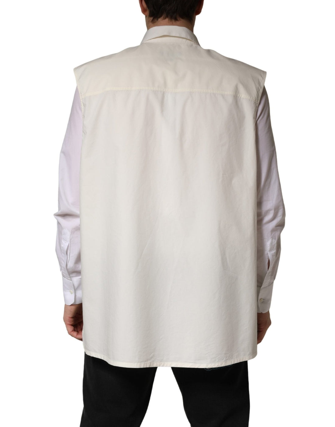 Dolce & Gabbana White MARTINI Cotton Men Dress Formal Shirt - RIMODA