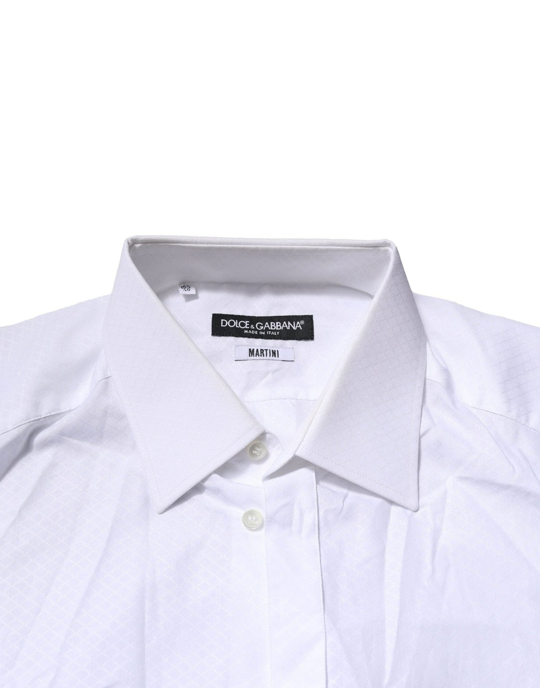 Dolce & Gabbana White MARTINI Cotton Men Dress Formal Shirt - RIMODA