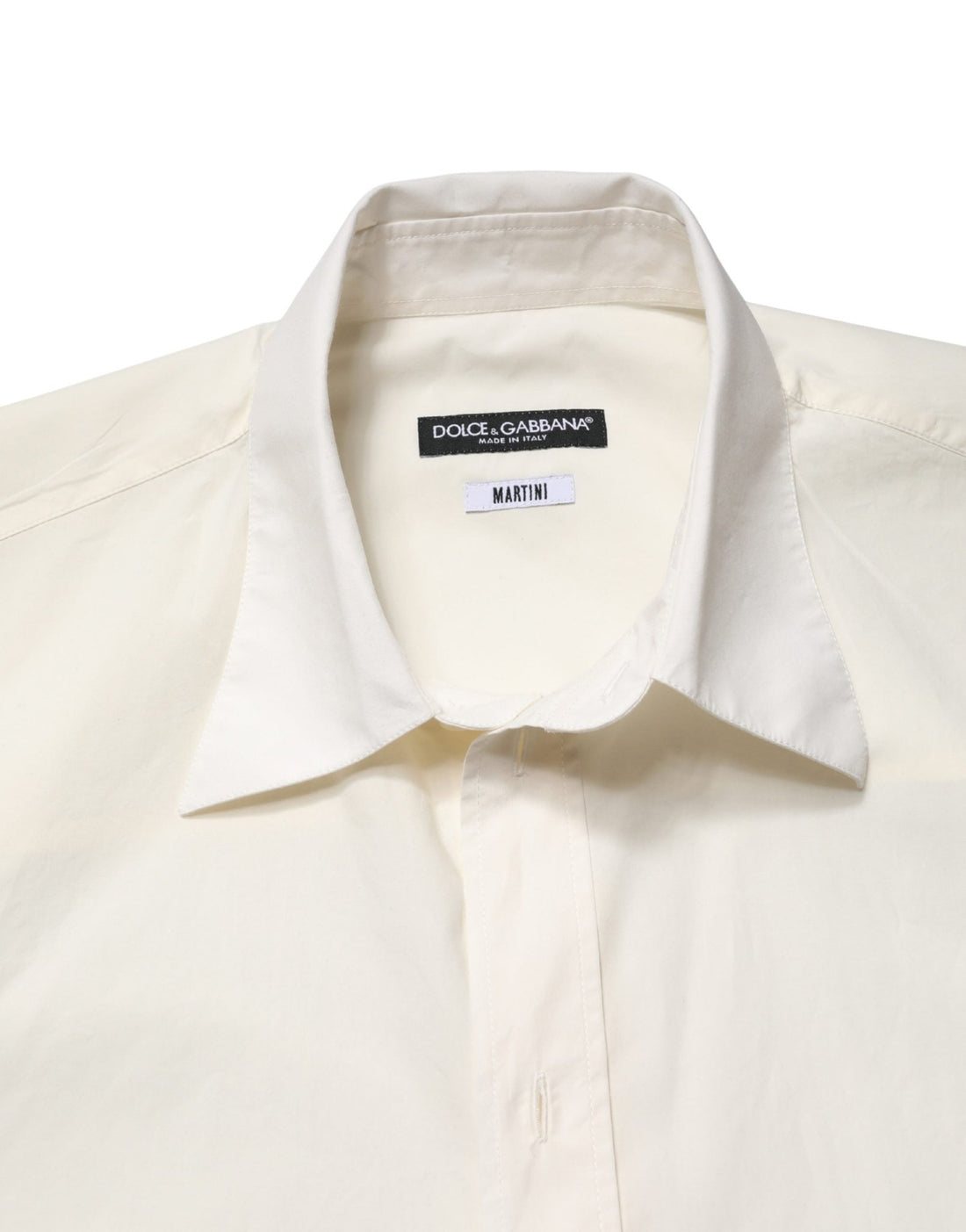 Dolce & Gabbana White MARTINI Cotton Men Dress Formal Shirt - RIMODA