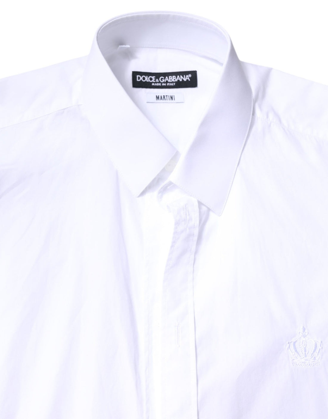 Dolce & Gabbana White MARTINI Cotton Men Formal Dress Shirt - RIMODA