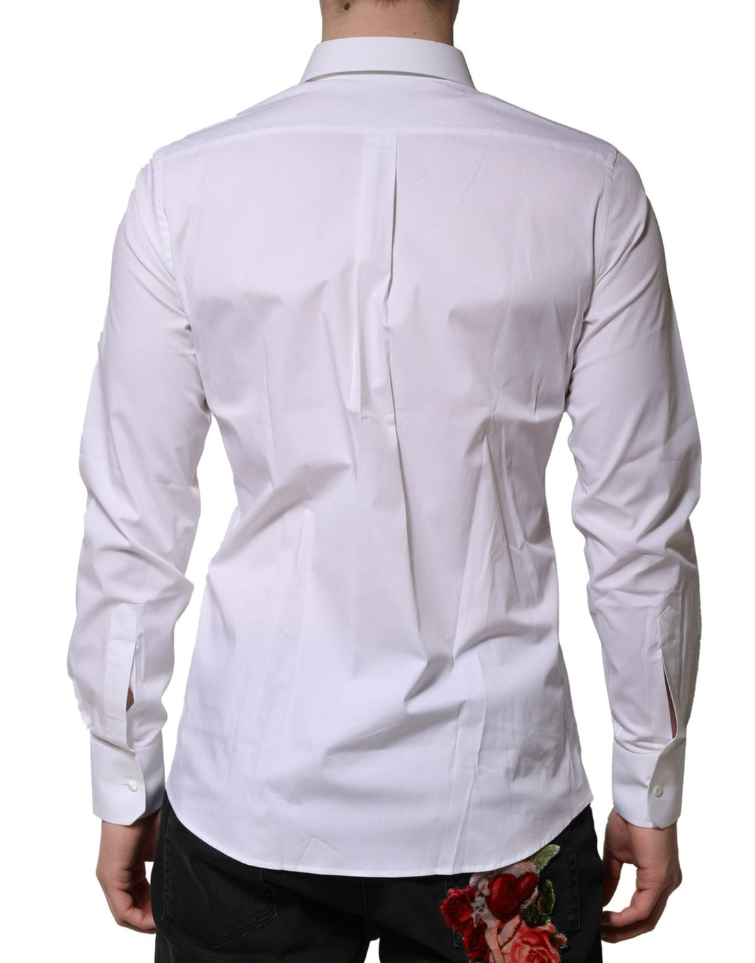 Dolce & Gabbana White MARTINI Long Sleeves Dress Formal Shirt - RIMODA