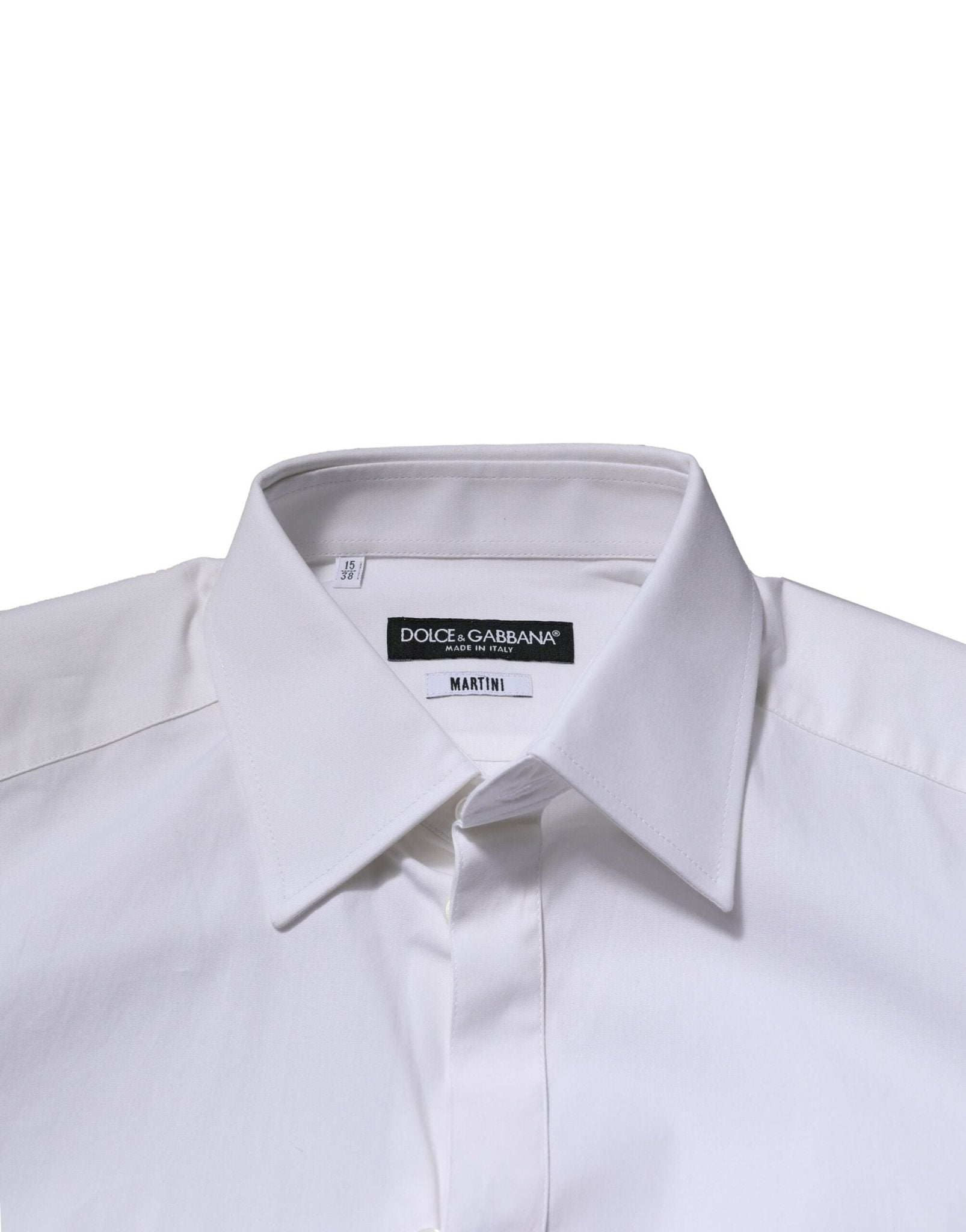 Dolce & Gabbana White MARTINI Long Sleeves Dress Formal Shirt - RIMODA