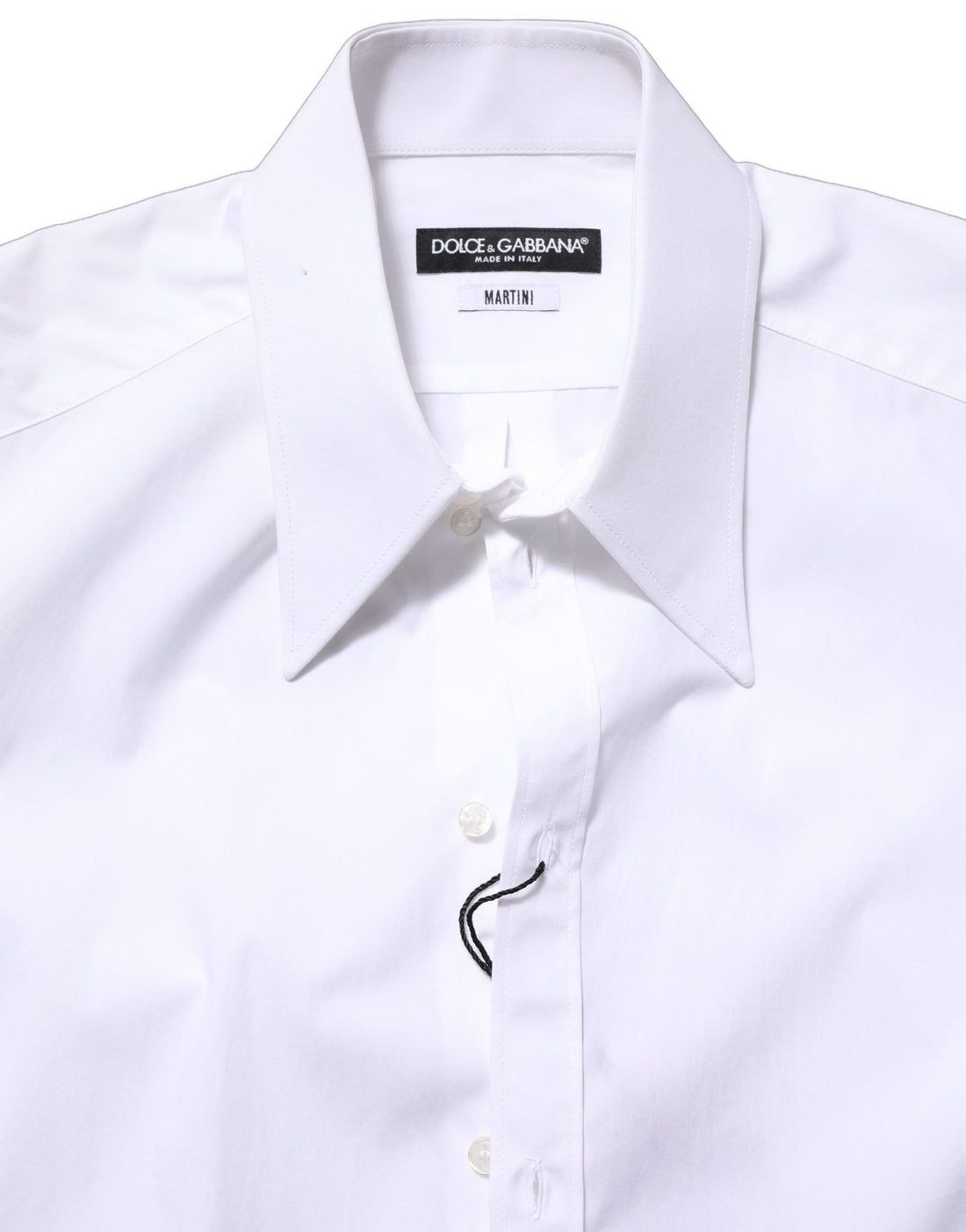 Dolce & Gabbana White MARTINI Long Sleeves Men Dress Shirt - RIMODA