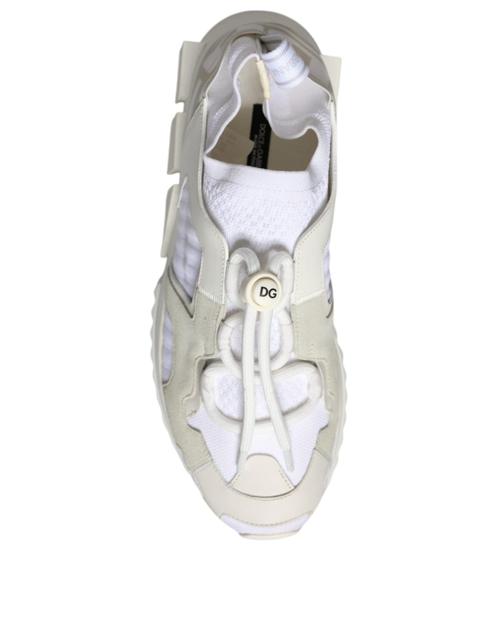Dolce & Gabbana White Mesh Sorrento Trekking Sneakers Shoes - RIMODA