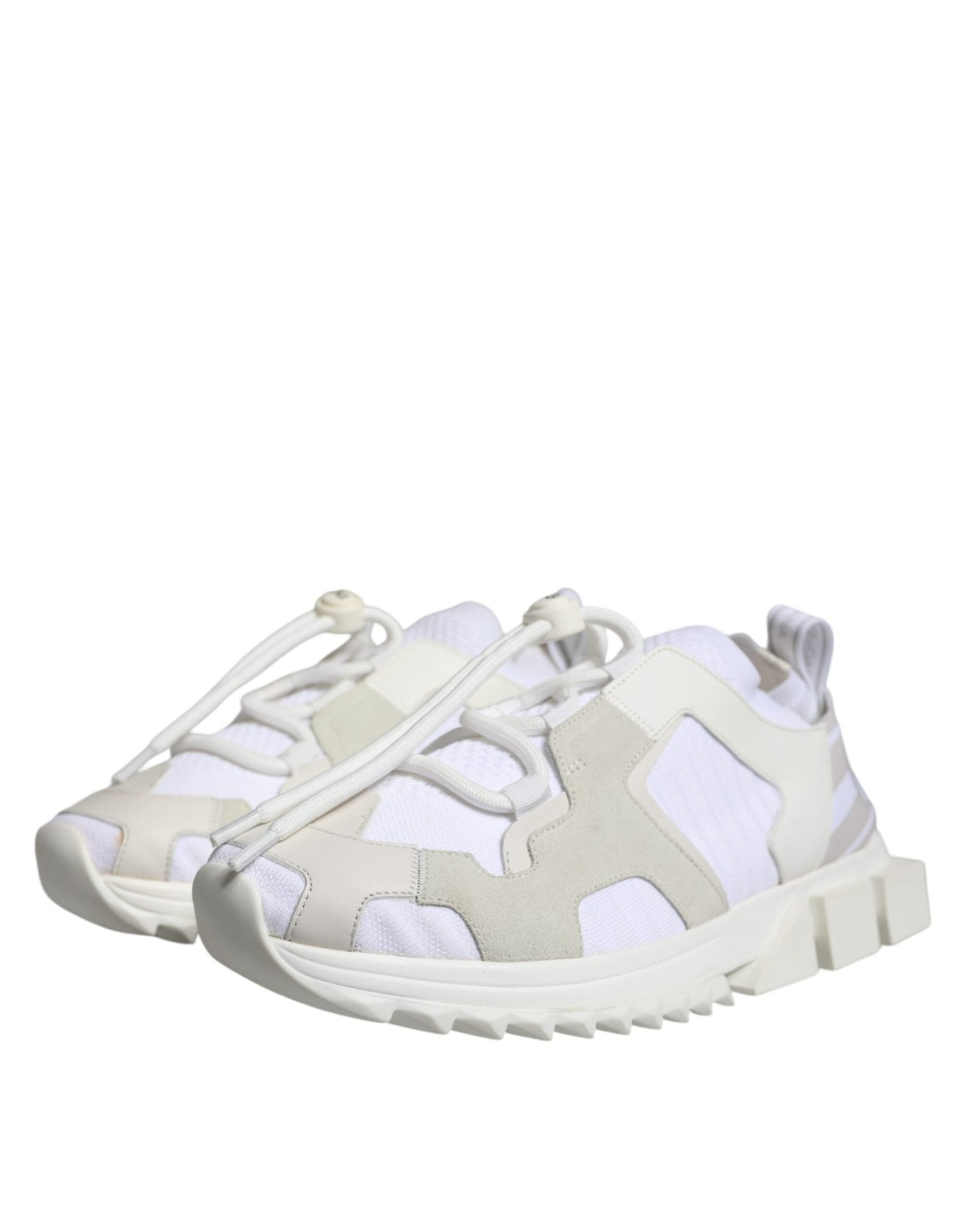 Dolce & Gabbana White Mesh Sorrento Trekking Sneakers Shoes - RIMODA