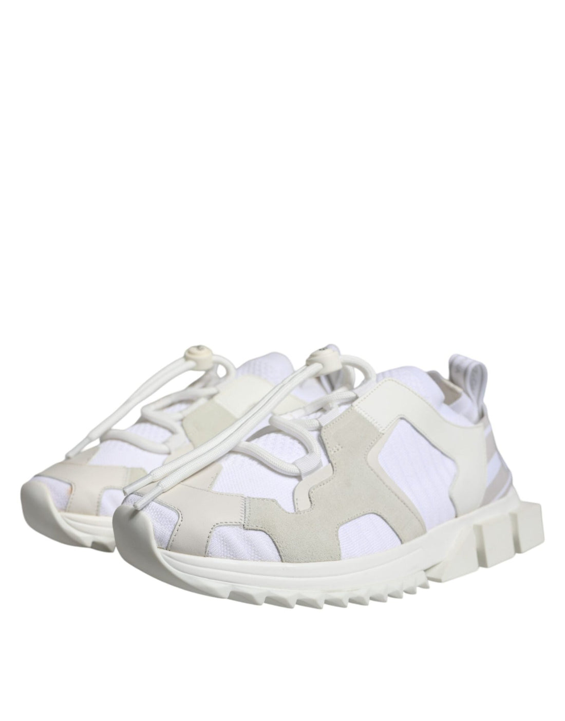 Dolce & Gabbana White Mesh Sorrento Trekking Sneakers Shoes - RIMODA