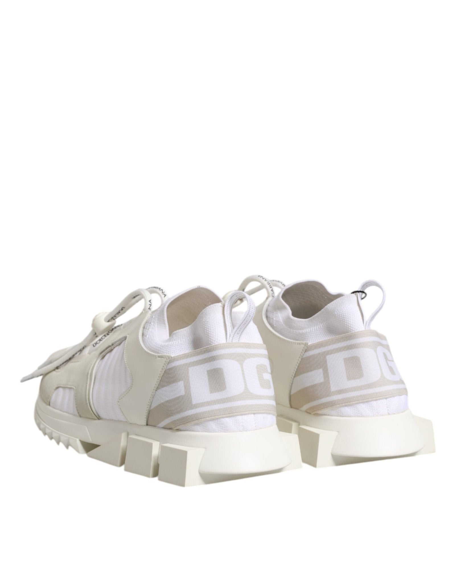 Dolce & Gabbana White Mesh Sorrento Trekking Sneakers Shoes - RIMODA