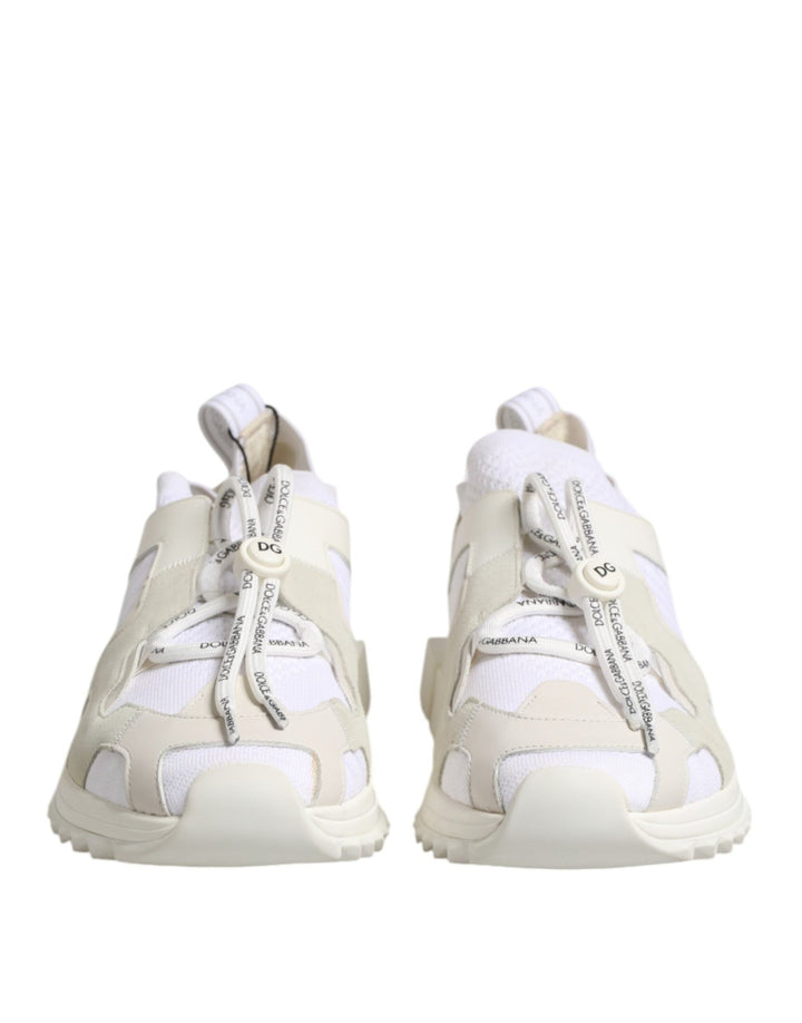 Dolce & Gabbana White Mesh Sorrento Trekking Sneakers Shoes - RIMODA