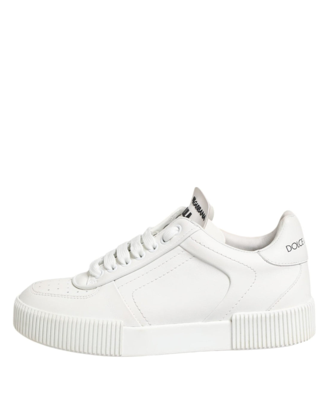 Dolce & Gabbana White Miami Leather Low Top Sneakers Shoes - RIMODA