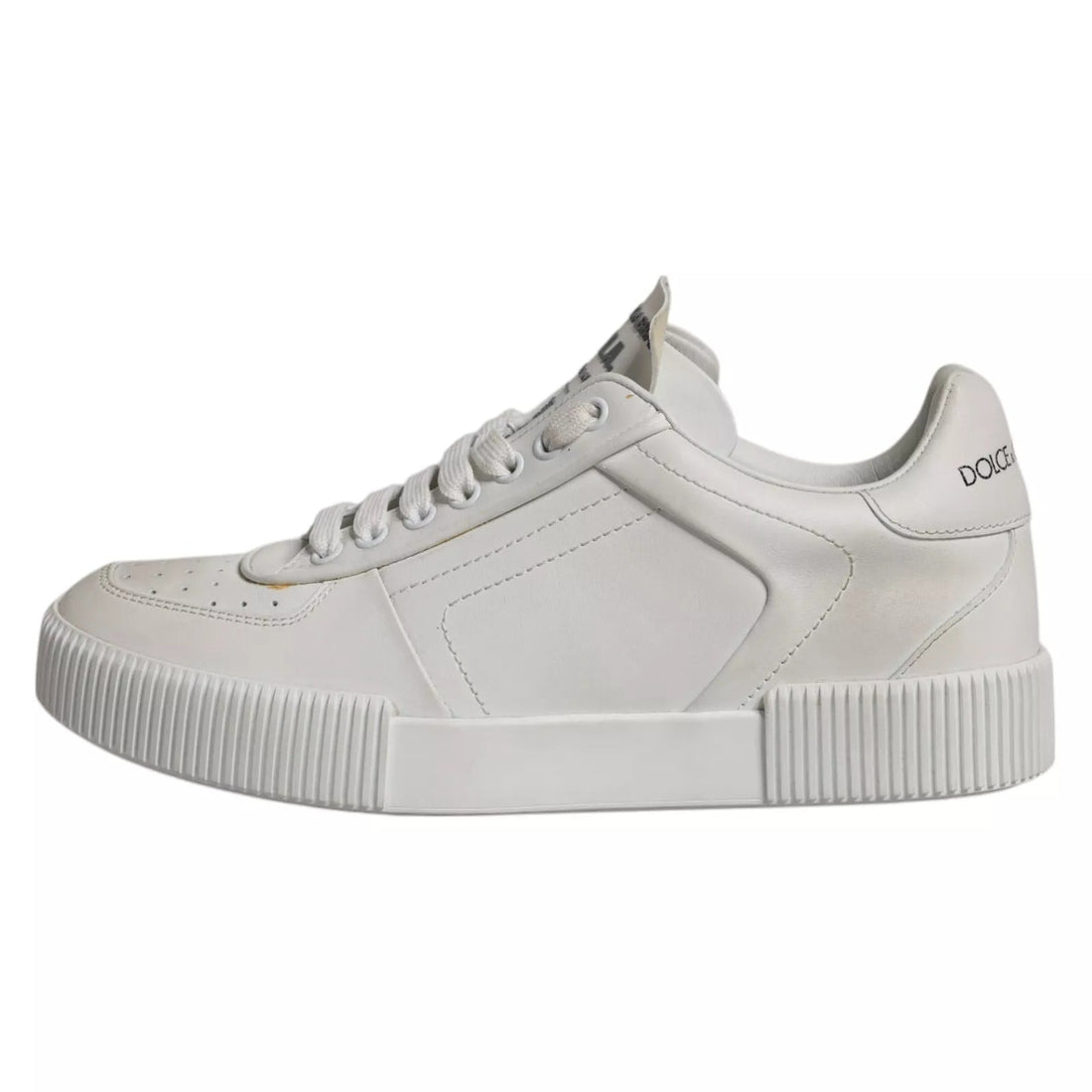 Dolce & Gabbana White Miami Leather Low Top Sneakers Shoes - RIMODA